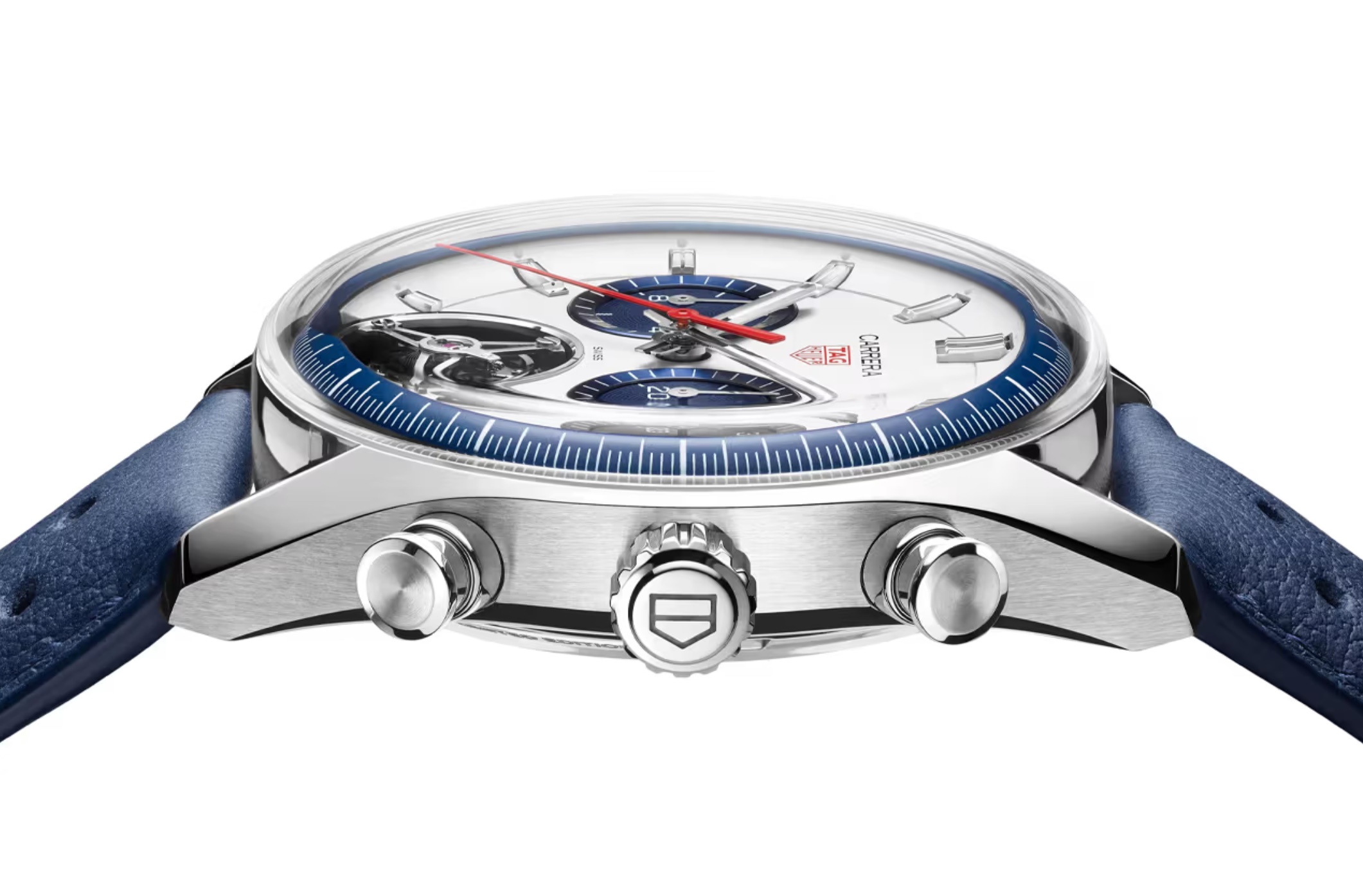 TAG Heuer Releases the Blue-Panda-Dial Carrera Chronograph Tourbillon